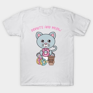 All I Need is donuts and cats, donuts and cats T-Shirt